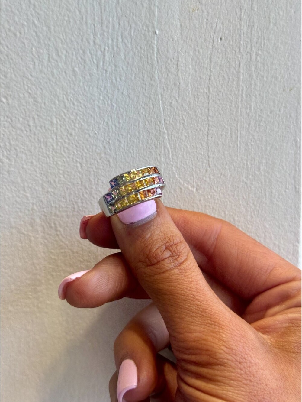 14K WHITE GOLD RING - Picture 4 of 9